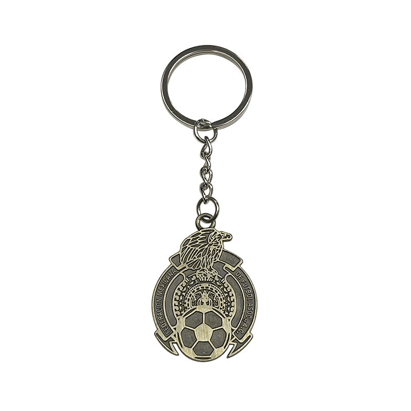 Geometric Bronze Keychain