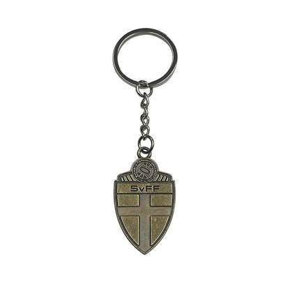 Geometric Bronze Keychain