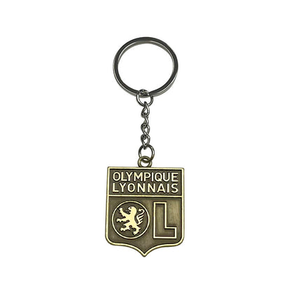 Geometric Bronze Keychain