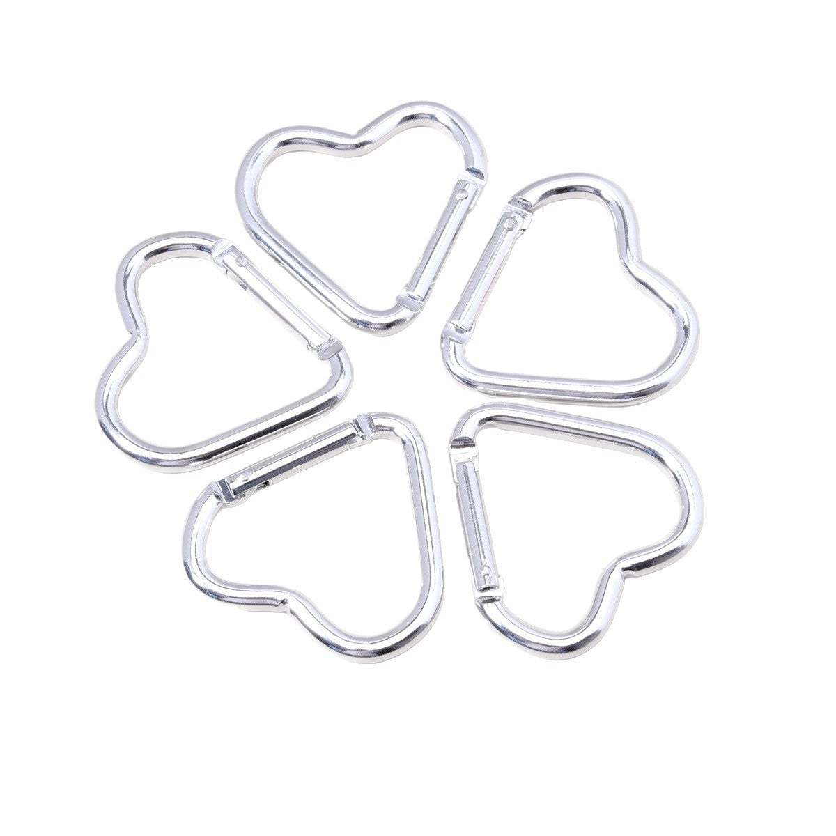 Heart Shape Climbing Carabiner Made Of Durable Aluminum Alloy For Outdoor And Hiking Activities