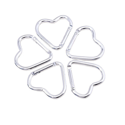 Heart Shape Climbing Carabiner Made Of Durable Aluminum Alloy For Outdoor And Hiking Activities