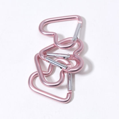 Heart Shape Climbing Carabiner Made Of Durable Aluminum Alloy For Outdoor And Hiking Activities