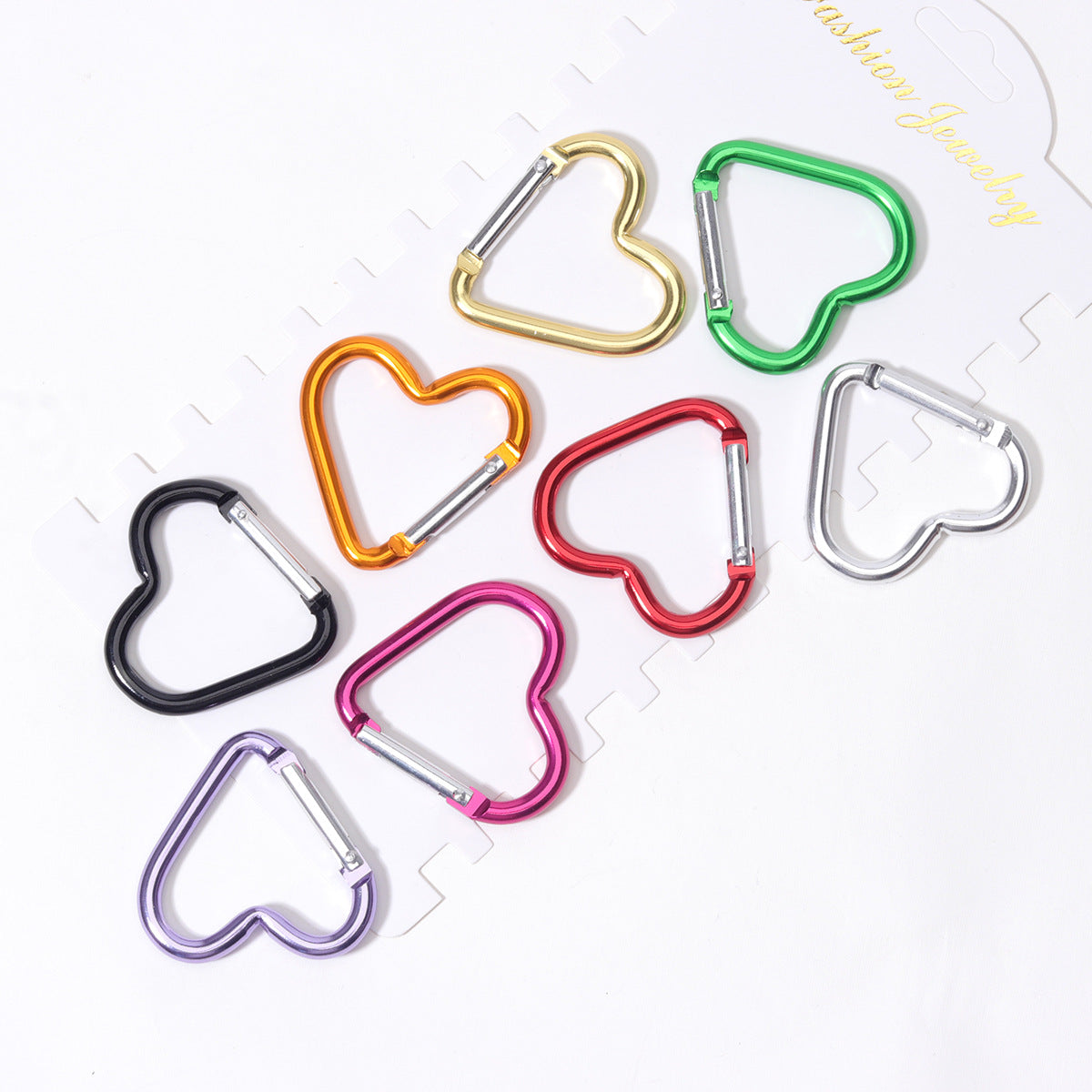 Heart Shape Climbing Carabiner Made Of Durable Aluminum Alloy For Outdoor And Hiking Activities