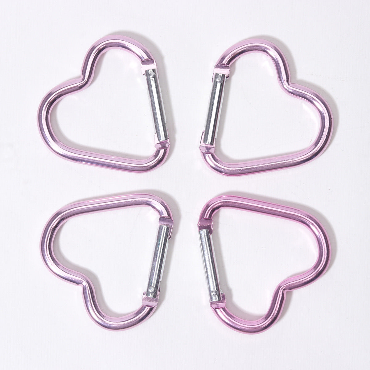 Heart Shape Climbing Carabiner Made Of Durable Aluminum Alloy For Outdoor And Hiking Activities