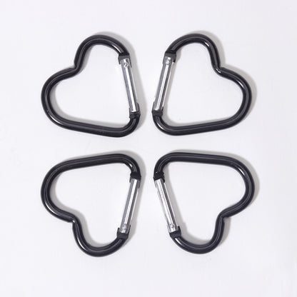 Heart Shape Climbing Carabiner Made Of Durable Aluminum Alloy For Outdoor And Hiking Activities