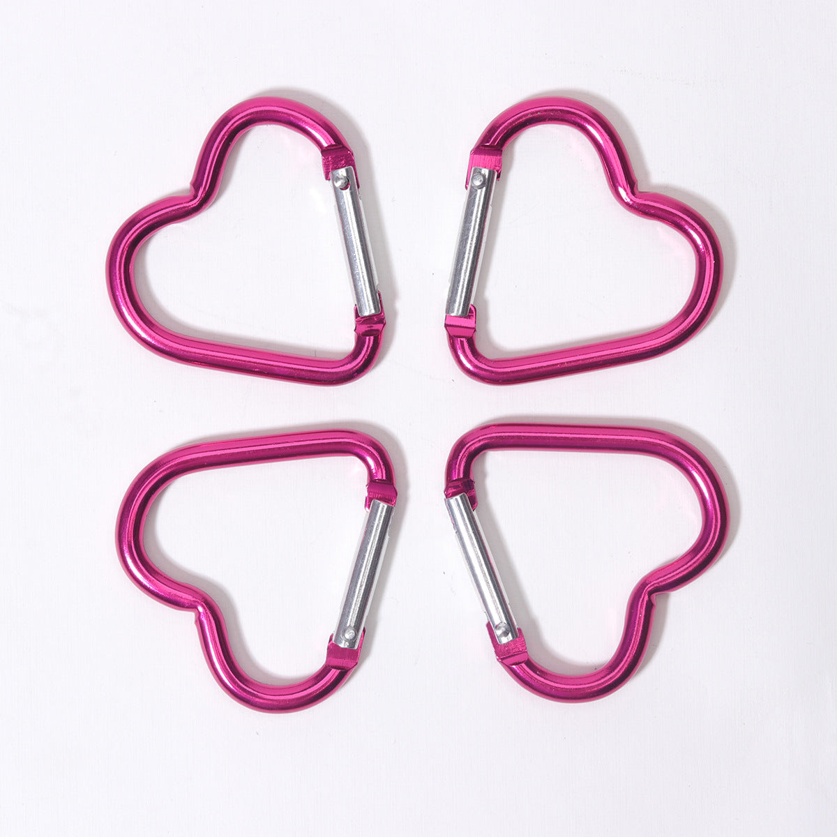 Heart Shape Climbing Carabiner Made Of Durable Aluminum Alloy For Outdoor And Hiking Activities