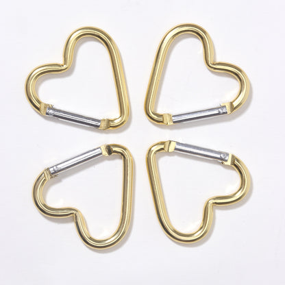 Heart Shape Climbing Carabiner Made Of Durable Aluminum Alloy For Outdoor And Hiking Activities