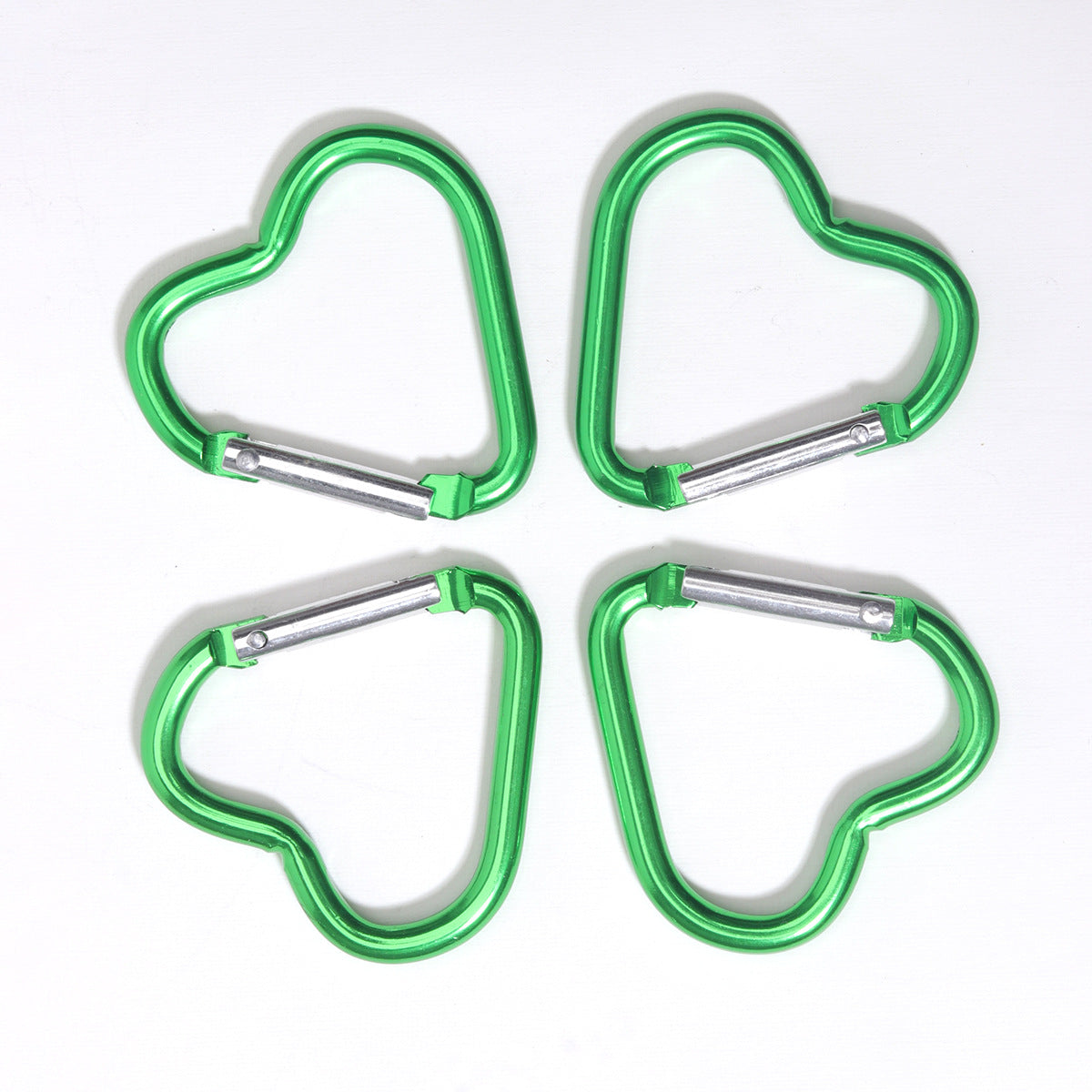 Heart Shape Climbing Carabiner Made Of Durable Aluminum Alloy For Outdoor And Hiking Activities