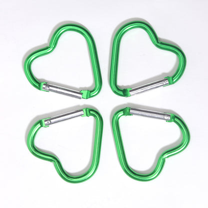 Heart Shape Climbing Carabiner Made Of Durable Aluminum Alloy For Outdoor And Hiking Activities