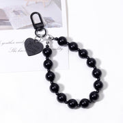 5#Black Door Buckle + Beads + Heart