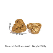 6 Pieces Gold Embossed Heart Soldering Pins + Soldering Rings