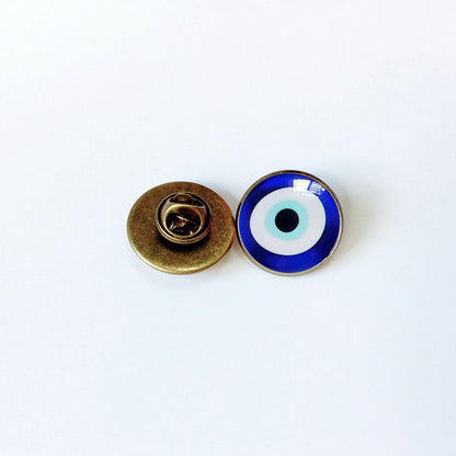 Devil's Eye Pin Brooch In Copper Featuring Unique Design For Stylish Accessories
