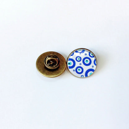 Devil's Eye Pin Brooch In Copper Featuring Unique Design For Stylish Accessories