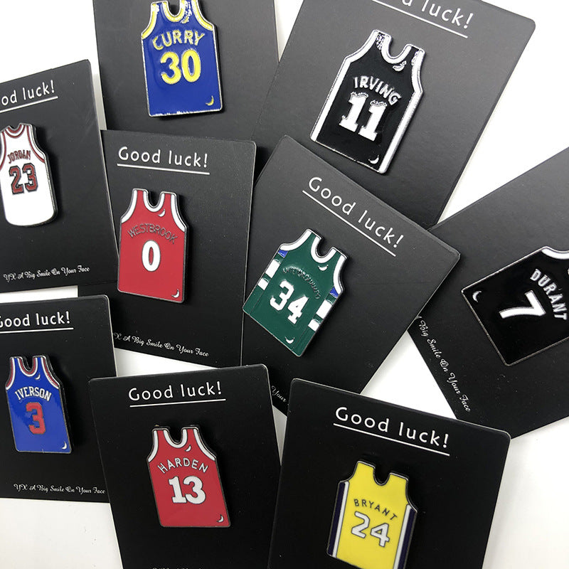 Basketball Pin Brooches In Zinc Alloy Featuring Sports Design Accessories