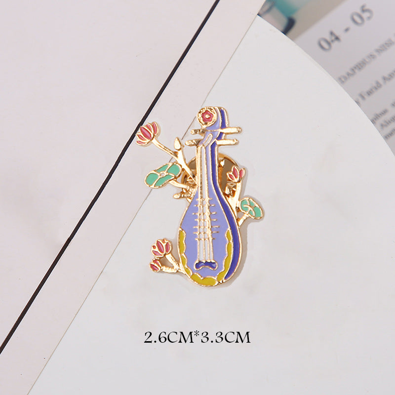 Sector Pattern Brooch Pin In Zinc Alloy, Elegant Jewelry Accessory For Stylish Outfits