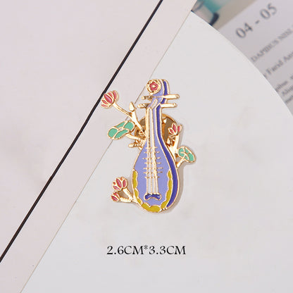 Sector Pattern Brooch Pin In Zinc Alloy, Elegant Jewelry Accessory For Stylish Outfits