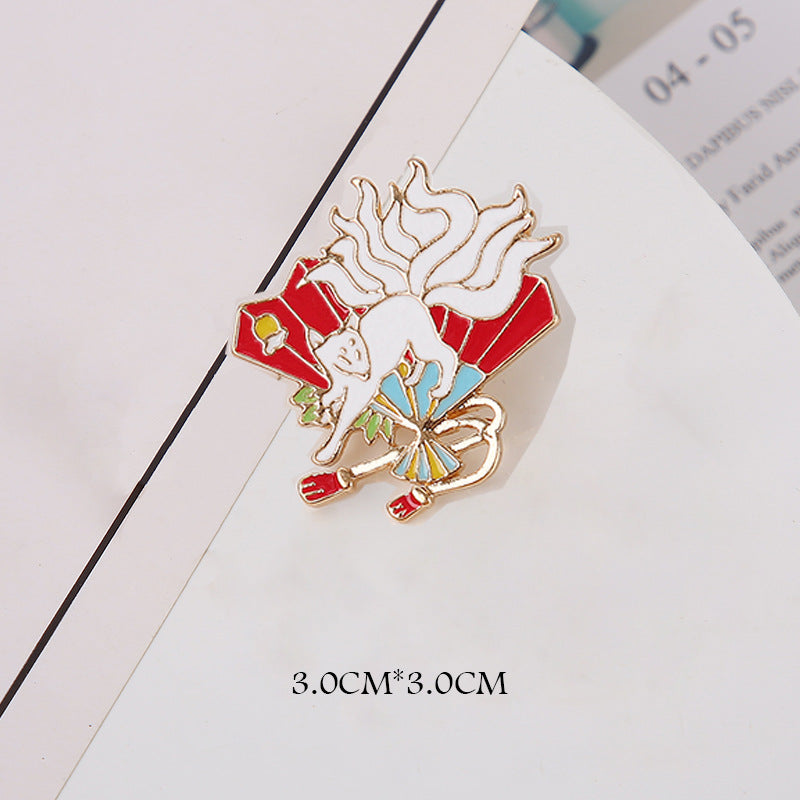 Sector Pattern Brooch Pin In Zinc Alloy, Elegant Jewelry Accessory For Stylish Outfits