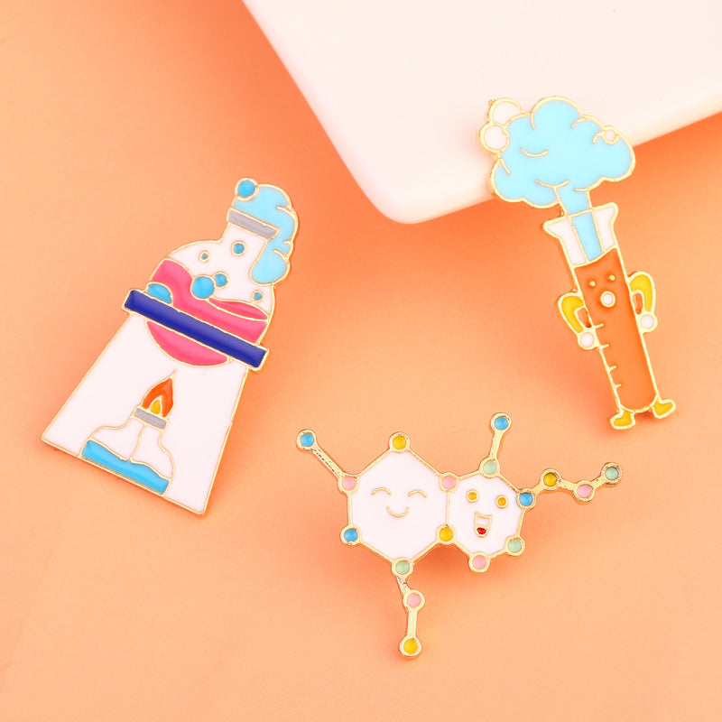 Cartoon Pin Brooches Made Of Durable Zinc Alloy, Stylish Accessories For Everyday Wear
