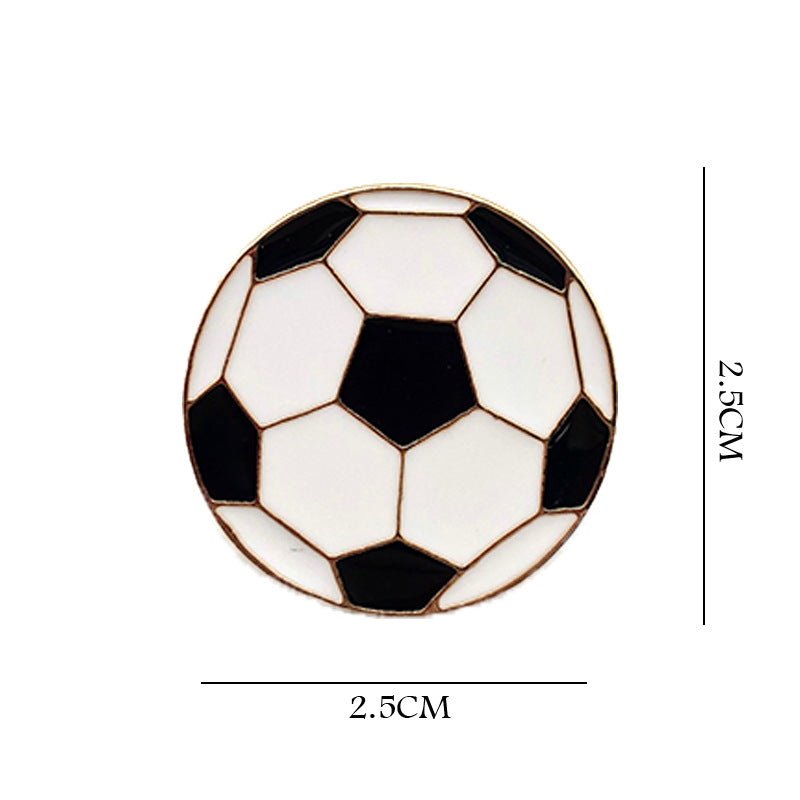 Basketball Pin Brooches In Zinc Alloy Featuring Sports Design Accessories