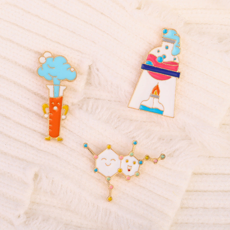 Cartoon Pin Brooches Made Of Durable Zinc Alloy, Stylish Accessories For Everyday Wear