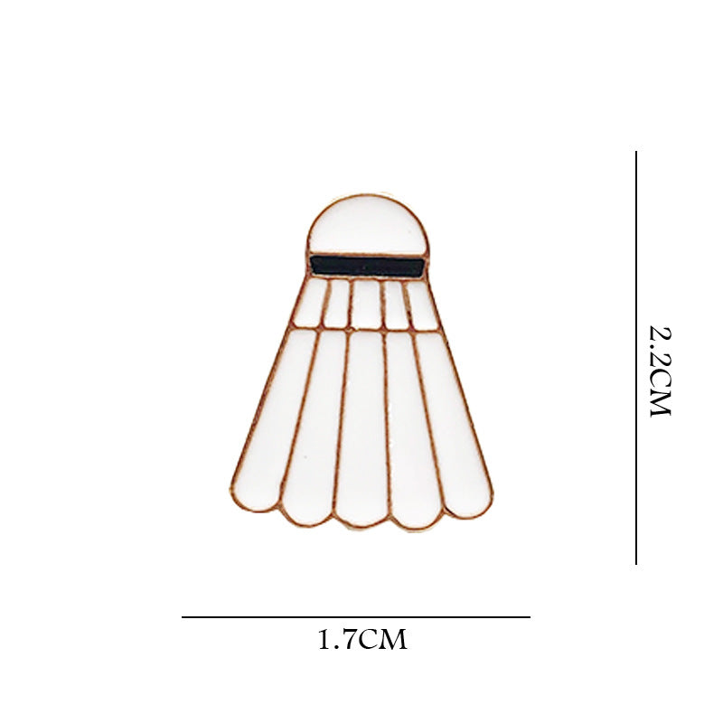 Basketball Pin Brooches In Zinc Alloy Featuring Sports Design Accessories