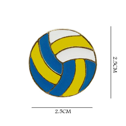 Basketball Pin Brooches In Zinc Alloy Featuring Sports Design Accessories