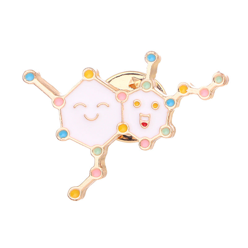 Cartoon Pin Brooches Made Of Durable Zinc Alloy, Stylish Accessories For Everyday Wear