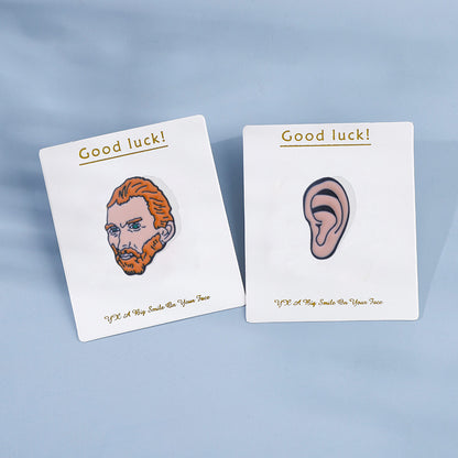 Van Gogh Pin Brooch In Zinc Alloy Featuring Artistic Design For Stylish Jewelry Accessory