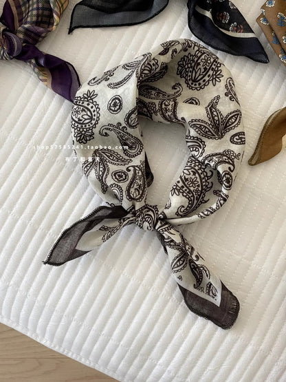 Cotton And Linen Bandanas Featuring Soft And Breathable Fabric For Comfortable Wear