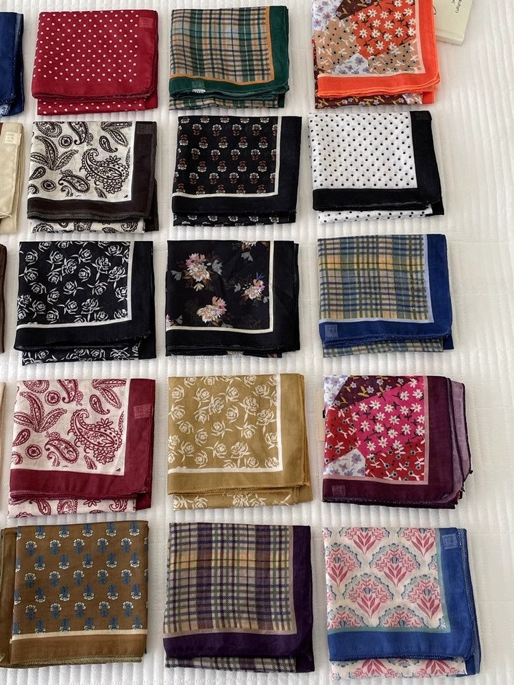 Cotton And Linen Bandanas Featuring Soft And Breathable Fabric For Comfortable Wear