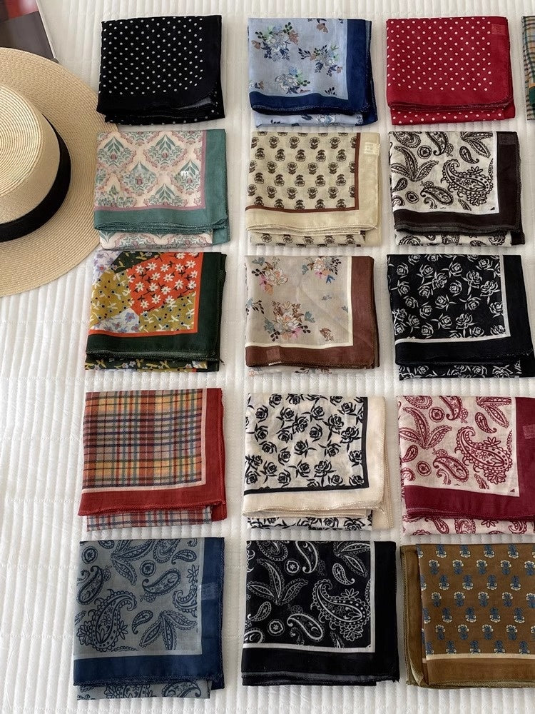 Cotton And Linen Bandanas Featuring Soft And Breathable Fabric For Comfortable Wear