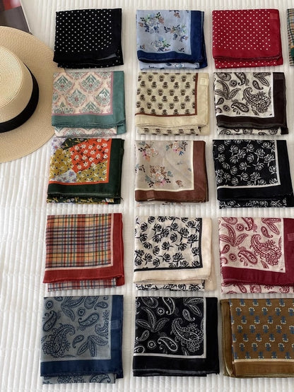 Cotton And Linen Bandanas Featuring Soft And Breathable Fabric For Comfortable Wear