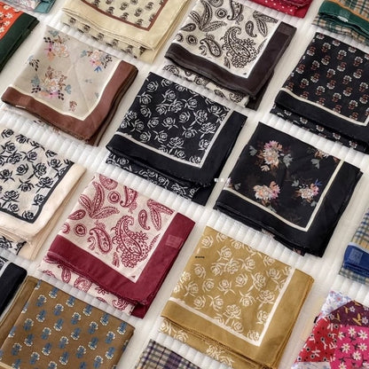 Cotton And Linen Bandanas Featuring Soft And Breathable Fabric For Comfortable Wear