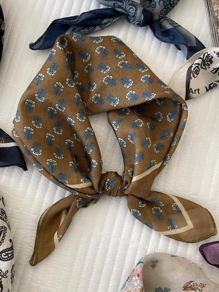 Cotton And Linen Bandanas Featuring Soft And Breathable Fabric For Comfortable Wear