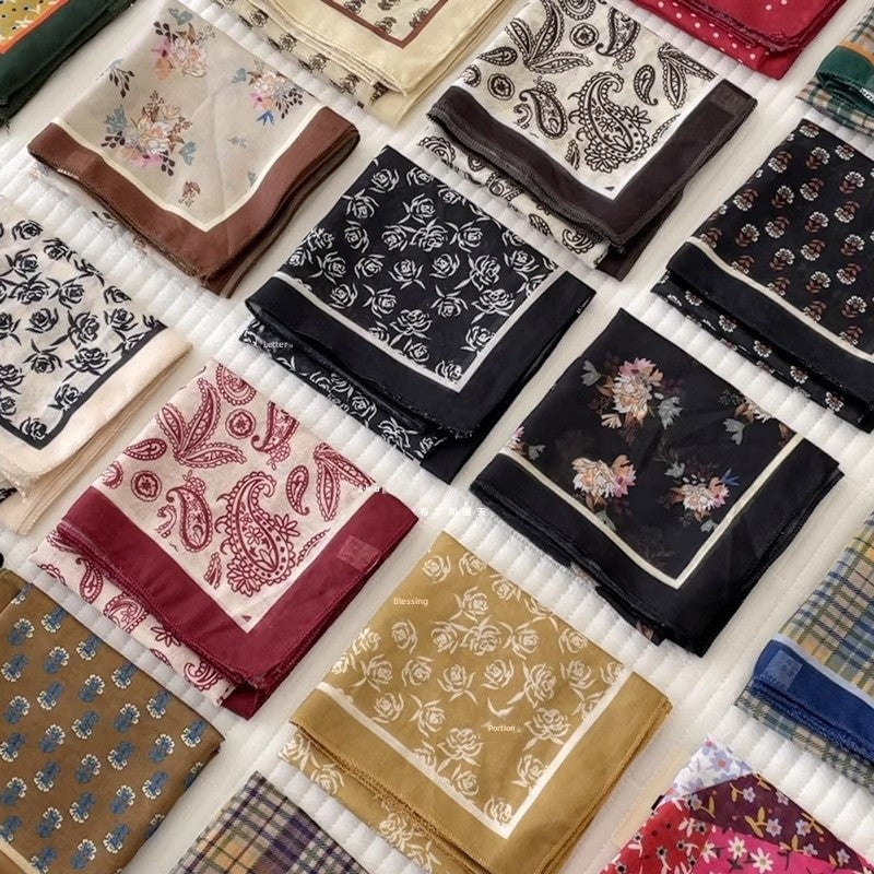 Cotton And Linen Bandanas Featuring Soft And Breathable Fabric For Comfortable Wear