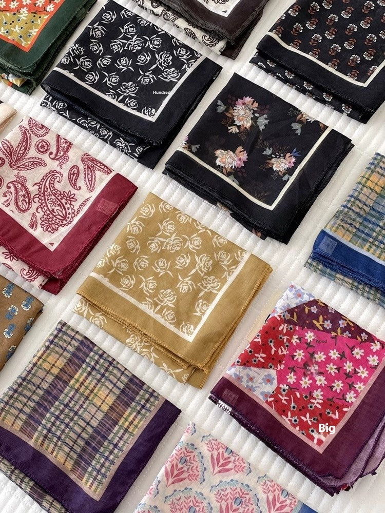 Cotton And Linen Bandanas Featuring Soft And Breathable Fabric For Comfortable Wear