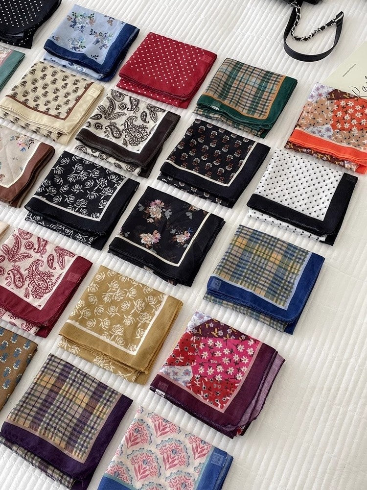Cotton And Linen Bandanas Featuring Soft And Breathable Fabric For Comfortable Wear
