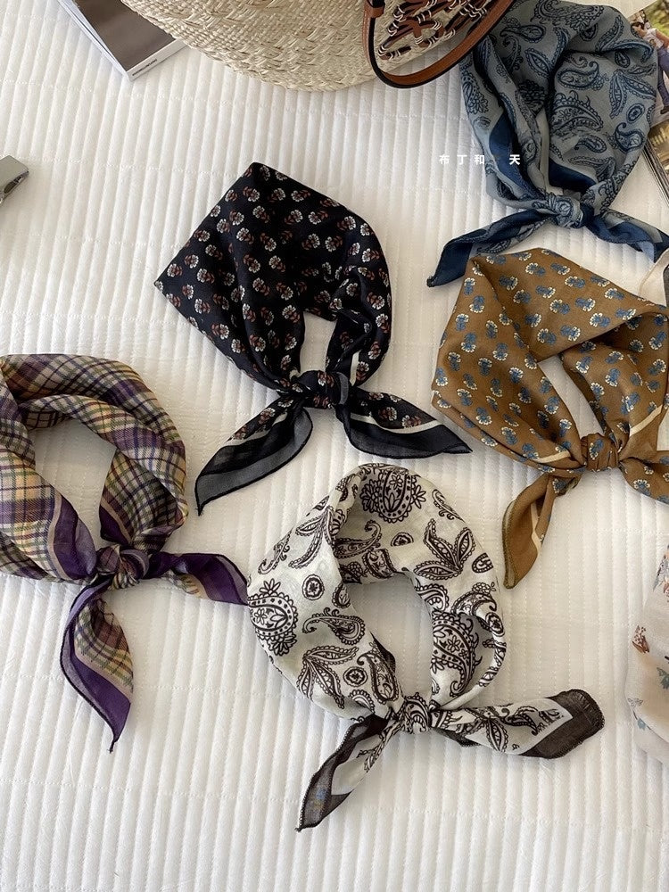 Cotton And Linen Bandanas Featuring Soft And Breathable Fabric For Comfortable Wear