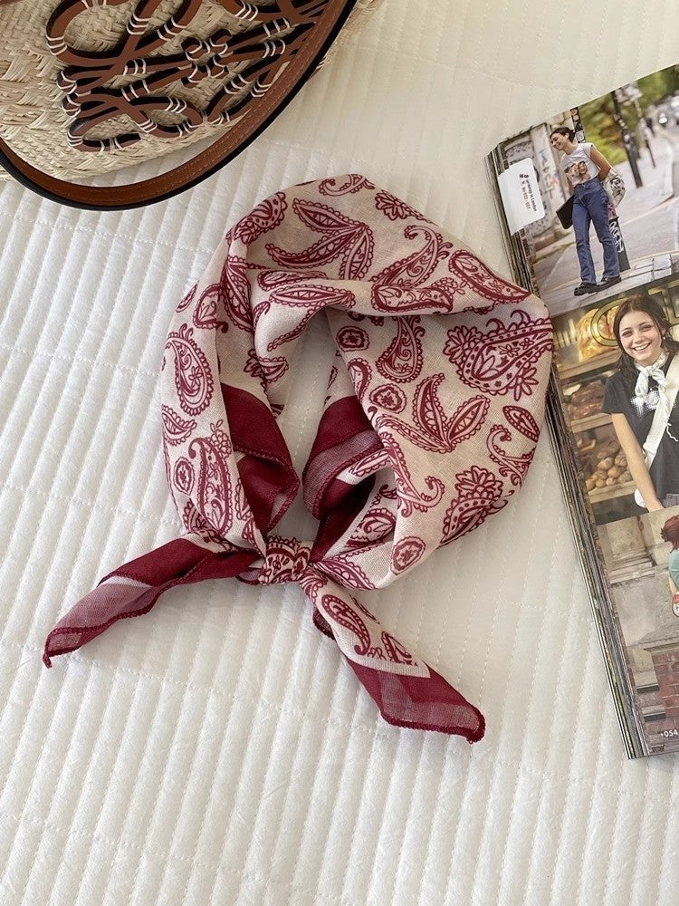 Cotton And Linen Bandanas Featuring Soft And Breathable Fabric For Comfortable Wear