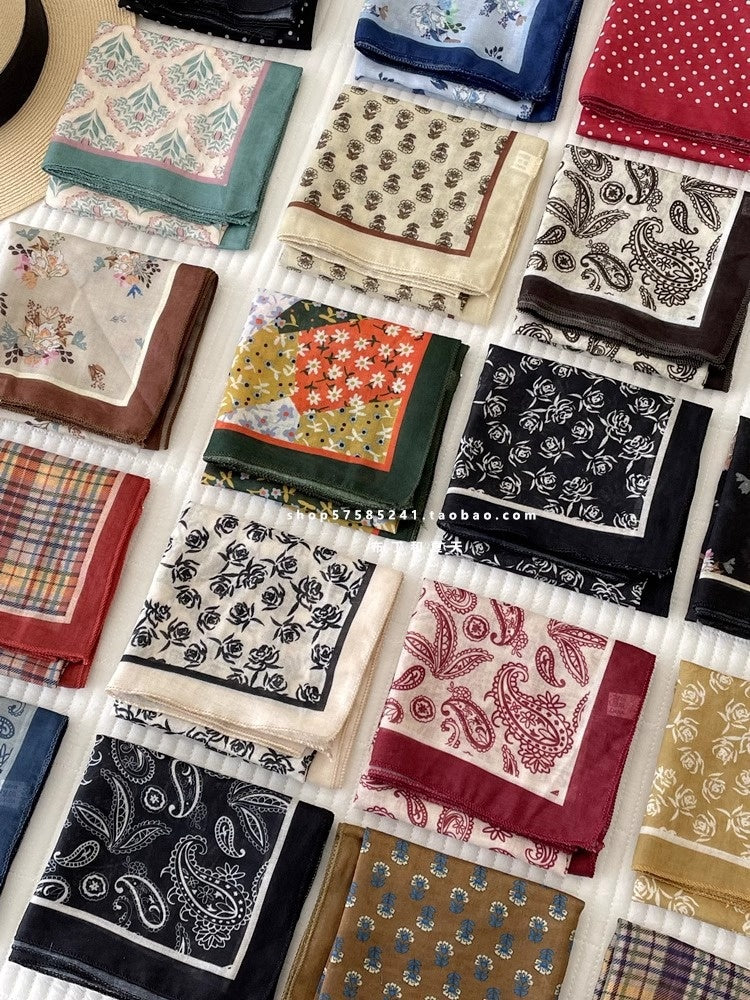 Cotton And Linen Bandanas Featuring Soft And Breathable Fabric For Comfortable Wear