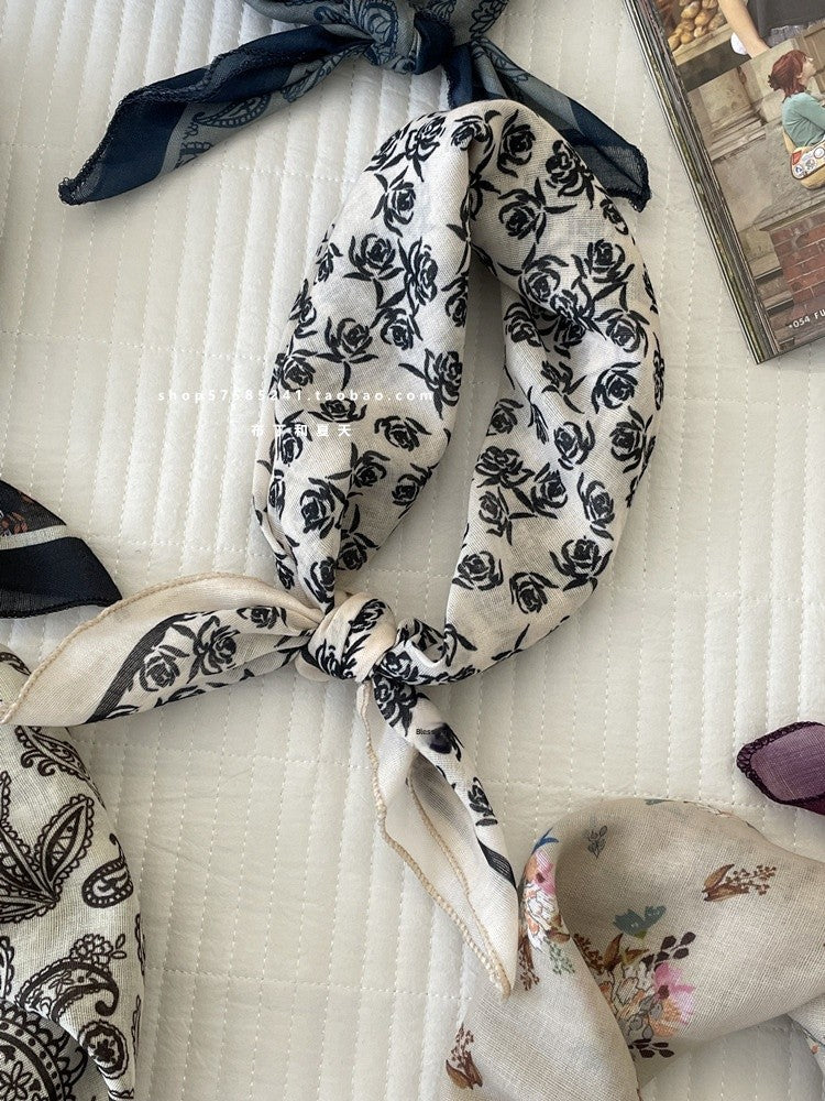 Cotton And Linen Bandanas Featuring Soft And Breathable Fabric For Comfortable Wear