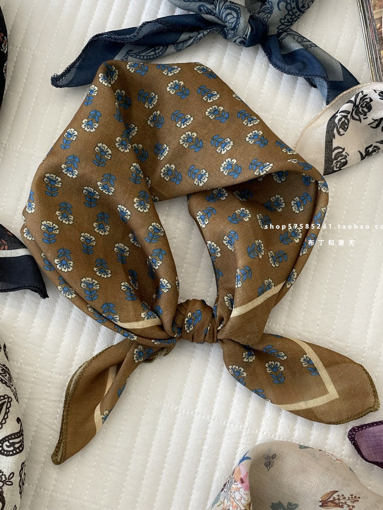 Cotton And Linen Bandanas Featuring Soft And Breathable Fabric For Comfortable Wear