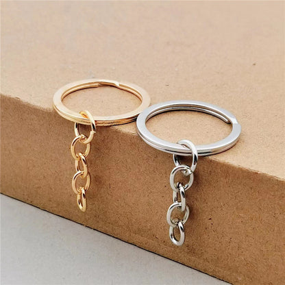 Metal Keychain In Elegant Golden Finish, Durable And Stylish Accessory For Keys