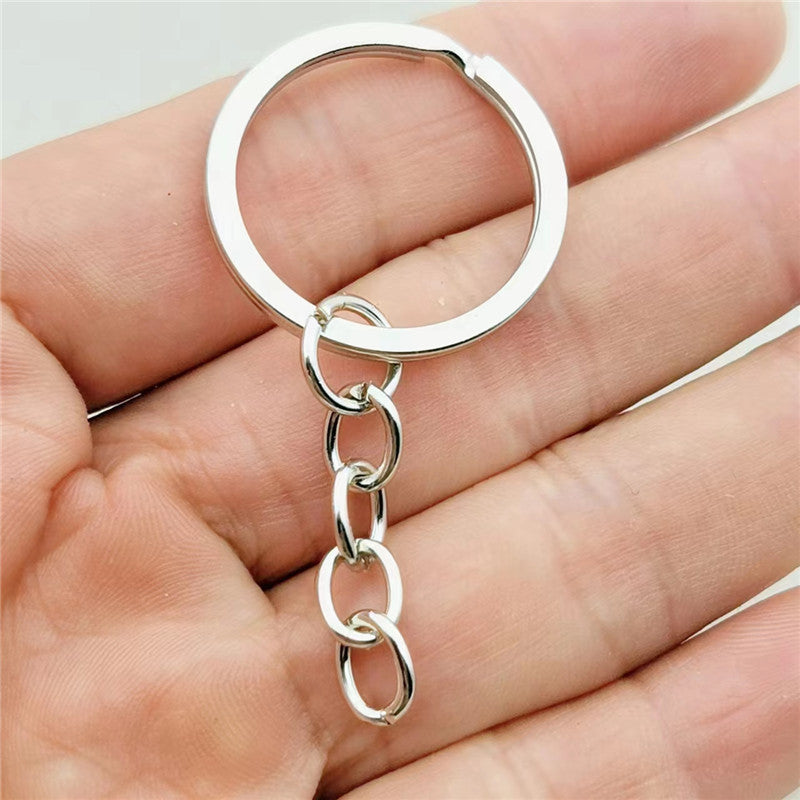 Metal Keychain In Elegant Golden Finish, Durable And Stylish Accessory For Keys