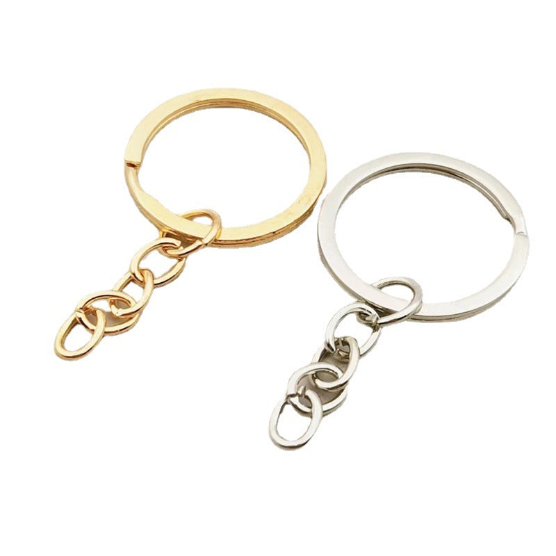 Metal Keychain In Elegant Golden Finish, Durable And Stylish Accessory For Keys