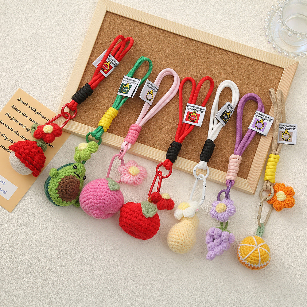 Fruit Pattern Keychain Accessory, Stylish And Durable Keychain For Everyday Use