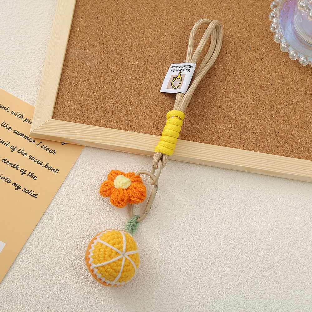 Fruit Pattern Keychain Accessory, Stylish And Durable Keychain For Everyday Use