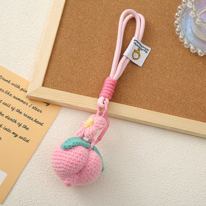 Fruit Pattern Keychain Accessory, Stylish And Durable Keychain For Everyday Use