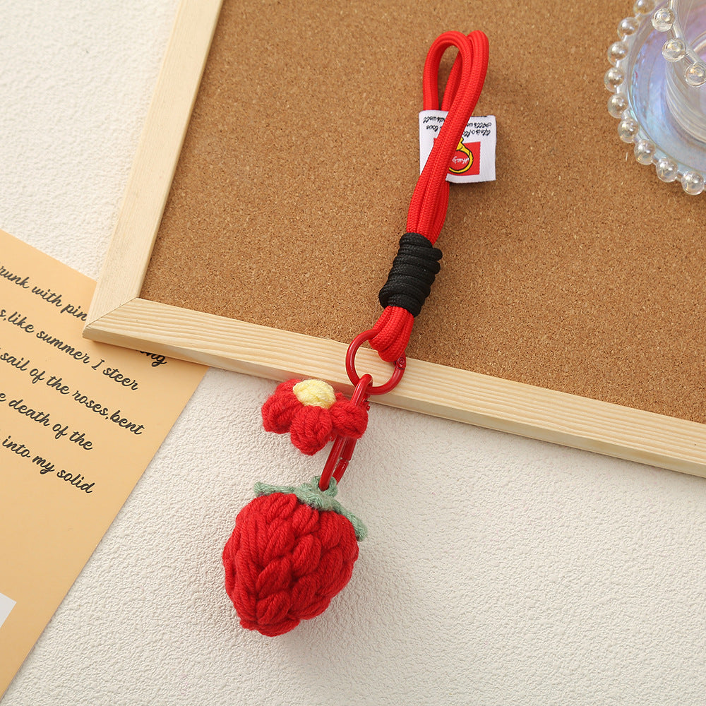 Fruit Pattern Keychain Accessory, Stylish And Durable Keychain For Everyday Use