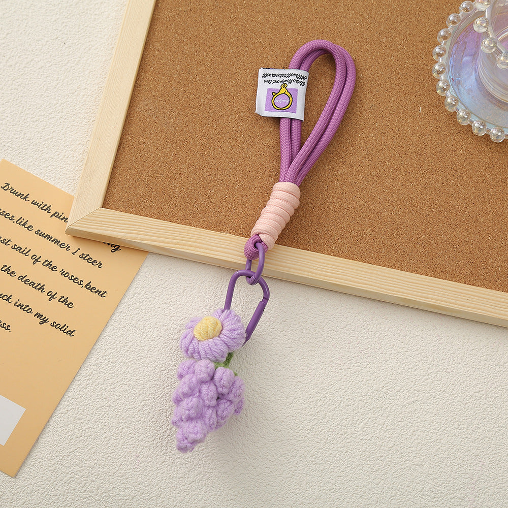 Fruit Pattern Keychain Accessory, Stylish And Durable Keychain For Everyday Use